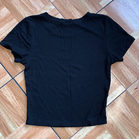 Donated Cropped Crew Neck Tee {Bozzolo} - NWOT - Picture 7 of 7